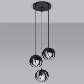 Hanger lamp tulos 3p zwart