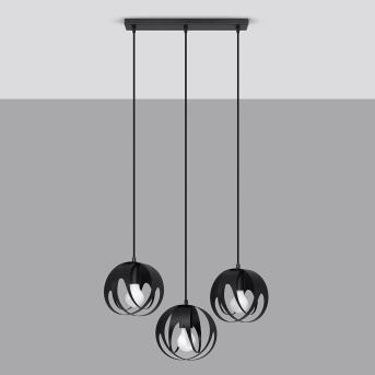 Hanger lamp tulos 3l zwart