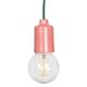 Hanglamp roze / donkergroen 1 x e27 / 60W