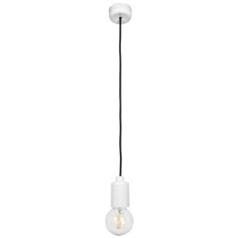 Hanglamp wit / zwart 1 x e27 / 60W