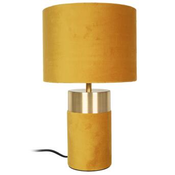 Tafellamp op bordo mosterd geel 1 x e14/40W
