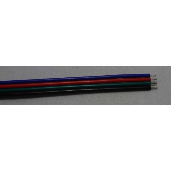 DOTLUX Flachbandkabel, 4-polig, 4 x 0,34 mm², 10 mm breit, Meterware