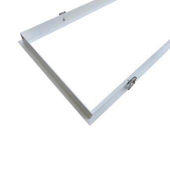 Dotlux-installatiekader voor LED-paneel 1195x295mm voor gipsplaten plafond, poedercoat, wit met clips