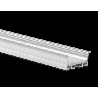 Alu-Einbau-Profil Typ DXE5 200 cm, flach/Flügel, für LED-Streifen bis 24 mm