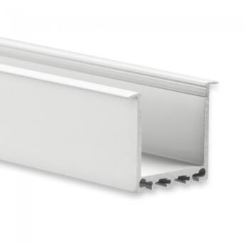 Aluminium installatieprofiel Type 12 200 cm, hoog, voor LED -strips tot 24 mm
