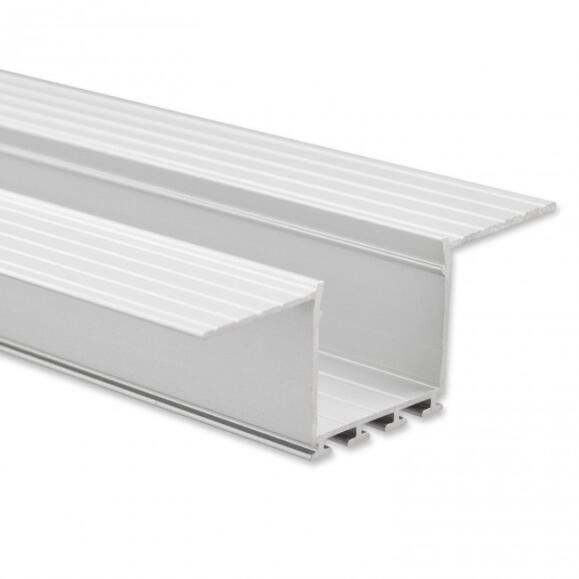Alu-Einabu Profiel Type 18 200 cm, Wing, met pleisterwerkoppervlak, voor LED-strips tot max. 24 mm
