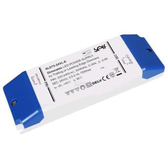 LED-voeding CV 24 DC 12-75W 0,5-3.1A Dimable Phaasean/Section IP20