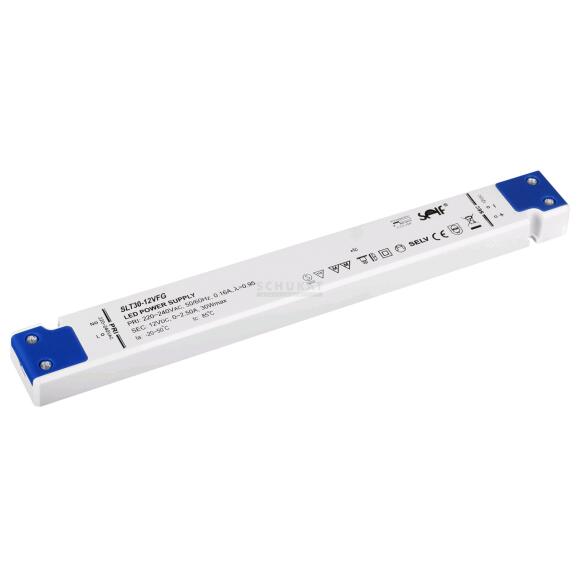 LED-voeding CV 24V DC 0-30W 0-1.25A NIET DIMABLE IP20 ULTRAFLACH