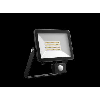 Dotlux LED Spotlight Floorlim Sensor 30W 3000K Zwart met bewegingsdetector Pir