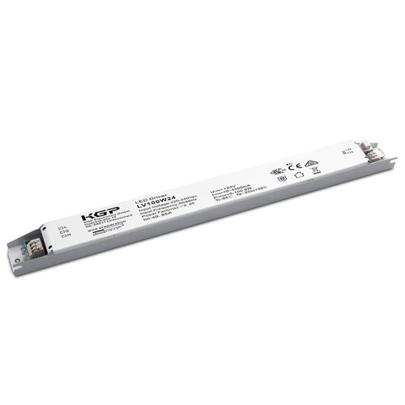 LED-voeding CV 24V DC 0-100W 0-4.2A Niet dimable IP20 lineair