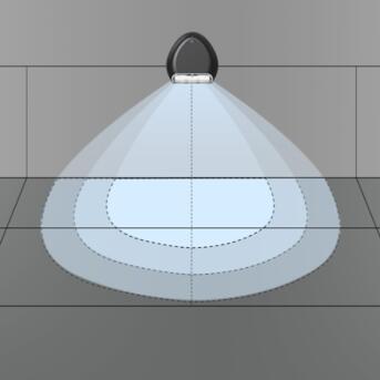 Dotlux LED-wandlamp druppel 45W 3000/4000K 1-10V Dimable