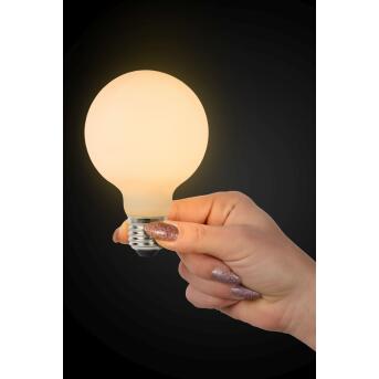 G80 Glow Draadlamp Ø 8 cm LED Dim. E27 1x8W 2700K 3 stiefdim opaal