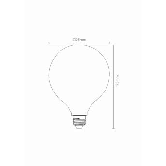 G125 Glühfadenlampe Ø 12,5 cm LED Dim. E27 1x8W 2700K 3 StepDim Opal