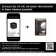 AXI Wandstrahler Badezimmer LED 2x3,5W 2700K IP54 Schwarz