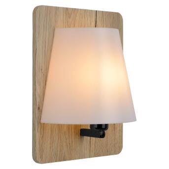 Idaho wandlamp 1xe14 licht hout