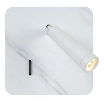 OREGON Bettlampe LED 1x4W 3000K Mit USB Ladepunkt Weiß