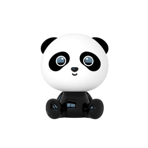 Dodo panda tafellamp kinderkamer led dim. 1x3w 3 stiefdim zwart