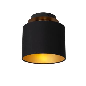 Fudrale plafondlamp Ø 20 cm 1xe27 zwart