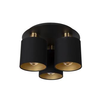 Fudrale plafondlamp Ø 37 cm 3xe27 zwart