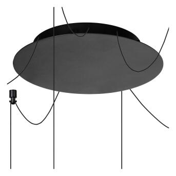 Lorenz hanglampen Ø 120 cm LED Dim. 6x4W 3000K zwart