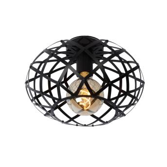 Wolfram plafondlamp Ø 30 cm 1xe27 zwart