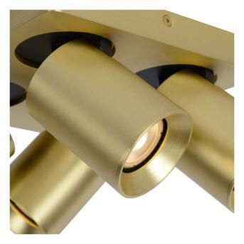 NIGEL Deckenstrahler LED Dim to warm GU10 4x5W 2200K/3000K Mattes Gold / Messing
