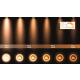 Taylor plafond Spotlight Badkamer LED Dim to Warm Gu10 1x5W 2200K/3000K IP44 Black