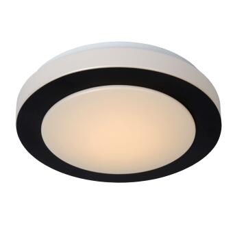 Dimy plafondlamp badkamer Ø 28,6 cm LED Dim. 1x12W 3000K ip21 3 stiefdim zwart