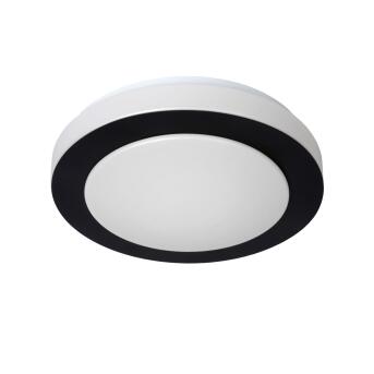 Dimy plafondlamp badkamer Ø 28,6 cm LED Dim. 1x12W 3000K ip21 3 stiefdim zwart