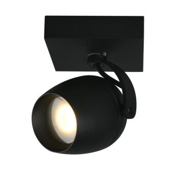 Preston plafond Spotlight Badkamer 1xgu10 IP44 Black