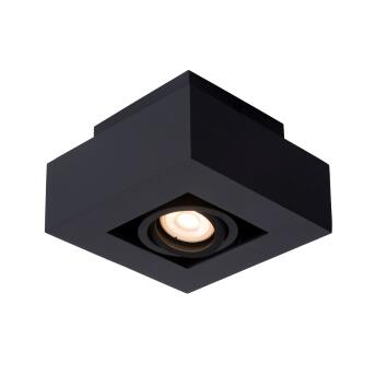 Xirax plafond spotlight led dim tot warme gu10 1x5w 2200k/3000k zwart