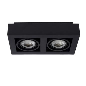 Zefix plafond Spotlight LED Dim to Warm Gu10 2x12W 2200K/3000K Black