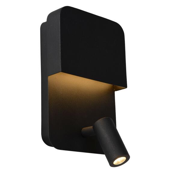 Boxer Wall Lamp LED 1x10W 3000K met USB -laadpunt zwart