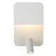 Boxer Wall Lamp LED 1x10W 3000K met USB -oplaadpunt Wit wit