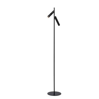 Philon Floor Lamp met leeslamp Ø 23 cm LED Dim. 2x4.5W 3000K Zwart