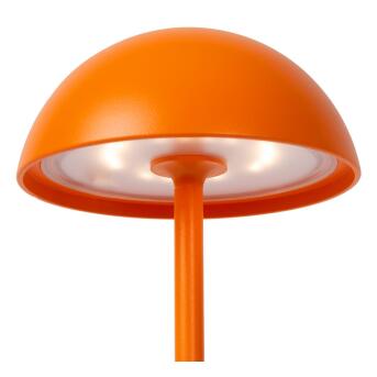 JOY wiederaufladbare Tischlampe Außen Akku/Batterie Ø 12 cm LED Dim. 1x1,5W 3000K IP54 Orange