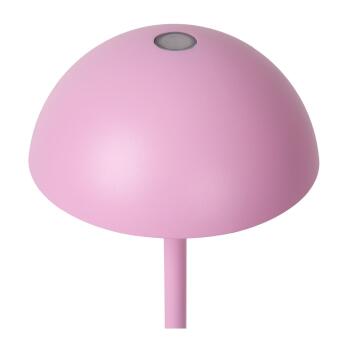 Vreugde oplaadbare tafellamp Buiten batterij/batterij Ø 12 cm LED Dim. 1x1.5W 3000K IP54 Pink