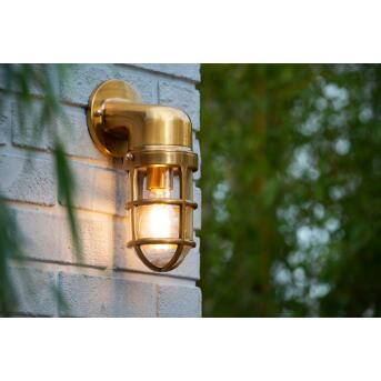 Dudley Wall Light Outside 1xe27 IP44 Mattes Gold / Brass