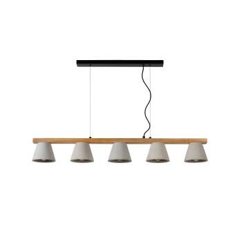 POSSIO hanglampen 5xe14 taupe