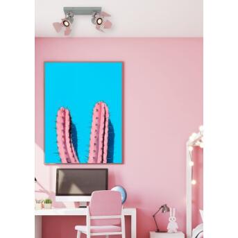 Picto plafond spotlight kinderkamer 2xgu10 roze