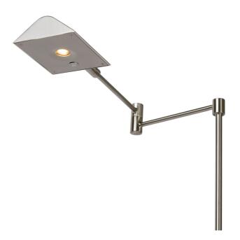 NuVola Floor Lamp met leeslamp Ø 20 cm LED Dim. 1x9W 3000K Chrome Matt