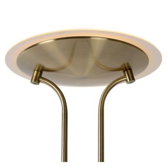 Champion Led Floor Lamp met leeslamp LED Dim. 3000k bronzen kleur