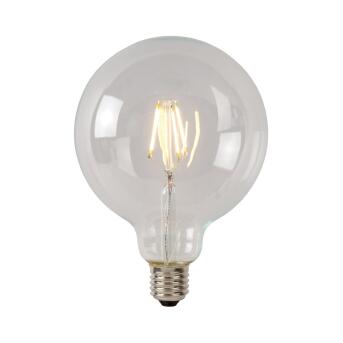 G125 Glühfadenlampe Ø 12,5 cm LED Dim. E27 1x5W 2700K Transparent