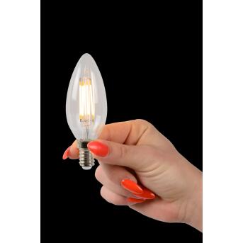 C35 Glühfadenlampe Ø 3,5 cm LED Dim. E14 4x4W 2700K Transparent Set von 4