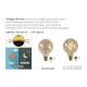 G95 Twilight Sensor Glow Thread Lamp buiten Ø 9,5 cm LED E27 1x4W 2200K Amber