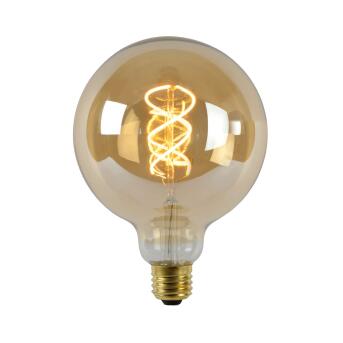 G125 Glühfadenlampe Ø 12,5 cm LED Dim. E27 1x5W 2200K Amber