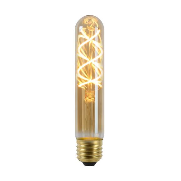 T32 Glühfadenlampe Ø 3 cm LED Dim. E27 1x4,9W 2200K Amber