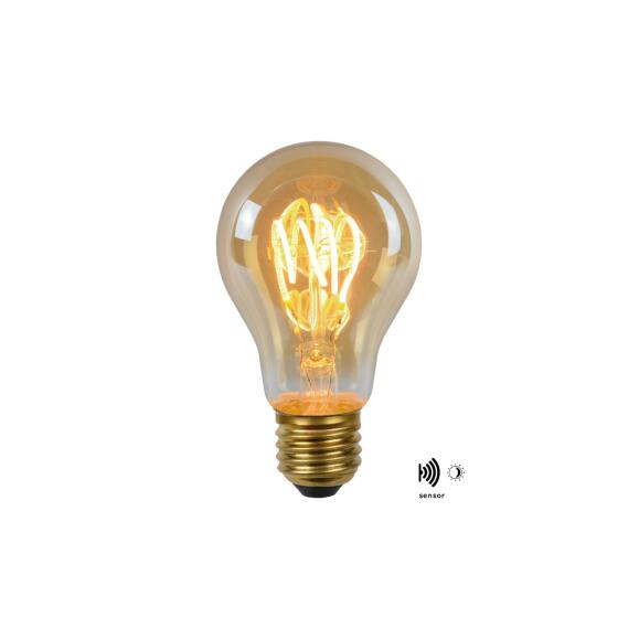 A60 TWILIGHT SENSOR Glühfadenlampe Außen Ø 6 cm LED E27 1x4W 2200K Amber