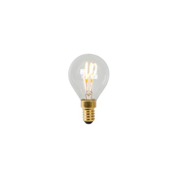 P45 Glühfadenlampe Ø 4,5 cm LED Dim. E14 1x3W 2700K Transparent