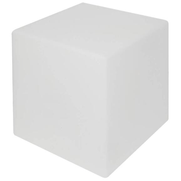 Buitenkolom glanzende kubus 33x33x33cm 1 x e27/20w